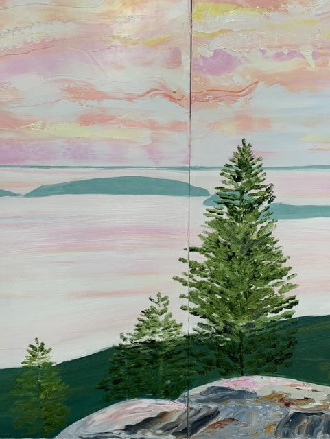 Cadillac Sunset Triptych, Acadia National Park, ME