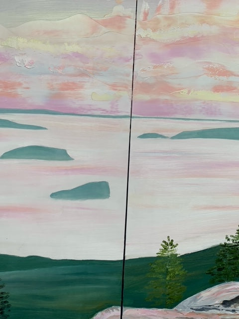 Cadillac Sunset Triptych, Acadia National Park, ME